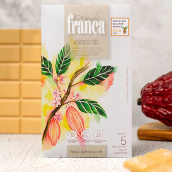 Chocolate Caramelo com Flor de Sal Priscyla França Chocolates